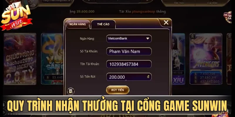 Rút Tiền Sunwin| Hướng Dẫn Nhận Thưởng Nhanh Cho Tân Binh 3 Sunwin Quy trình nhận thưởng tại cổng game Sunwin